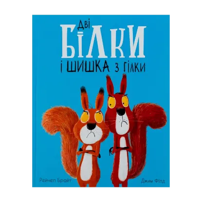 Зображення Дві білки і шишка з гілки