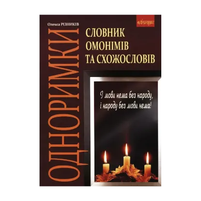 Зображення Словник омонімів та схожословів